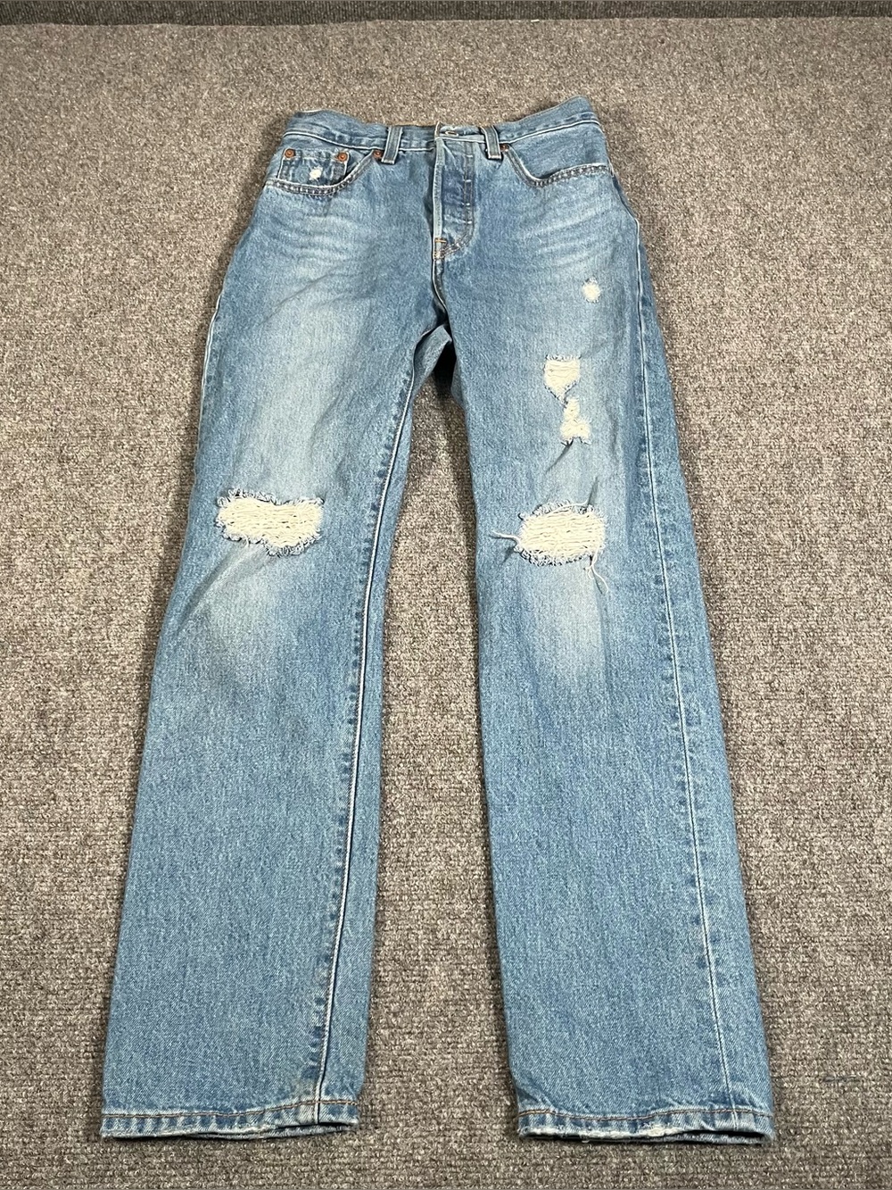 Vintage Levis 501 Big e Jeans Women’s Size 24x28 90s Y2K Denim Distressed